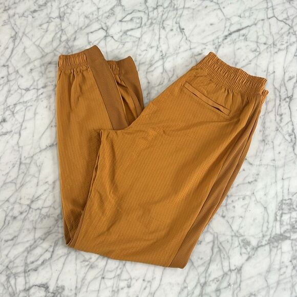 Athleta Textured Brooklyn Jogger Pants Women's Yellow Pull On Activewear Sz 0 - Picture 9 of 9